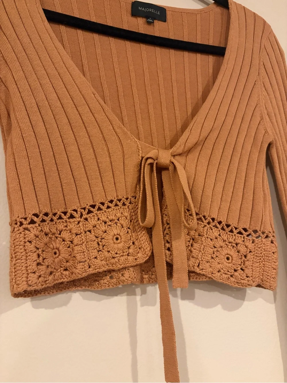 MAJORELLE Ribbed Knit Two Piece Sweater Skirt Set XS